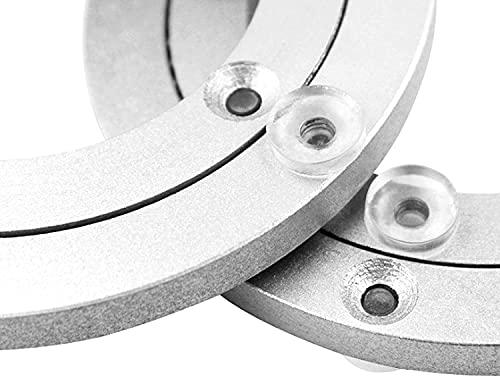 Aluminium Alloy Turntable Bearing, Heavy Duty Swivel Turntable Lazy Susan Rotating Bearing Turntable Round Dining Table Smooth Swivel Plate Hardware, 16" 400mm - 16inch
