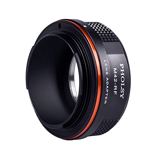 PHOLSY Lens Mount Adapter Compatible with M42 42mm Lens to Canon RF Camera M42 to Canon RF