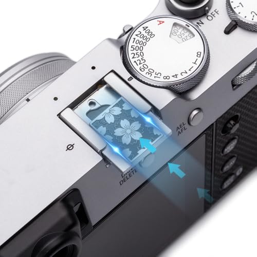 Camera Metal Hot Shoe Cover Shutter Buttons for FUJIFILM X100VI X100V XPro3 XPro2 XPro1 XT4 XT3 XT50 XT30 for NikonZF Z5 Z6 (Black-Set) Black-Set