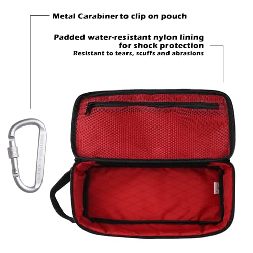 RE ROUGH ENOUGH 12-inch Cordura small tool bag with red interior and EDC pouch design