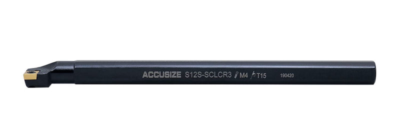 [Australia - AusPower] - Accusize Industrial Tools 3/4'' x 10'' Overall Length, Rh Sclcr Indexable Boring Bar with Ccmt32.5 Carbide Inserts, P252-S407 3/4" with CCMT32.5 insert 