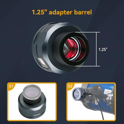SVBONY SV105 Telescope Camera, 1.25" IMX307 CMOS Color Eyepiece Camera Camera Only