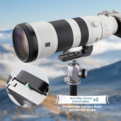 LEFTFOTO Replacement Lens Foot for Sony FE 400-800mm F6.3-8 G OSS (SEL400800G) Lens Tripod Mount Rings Stand Base with Arca Plate