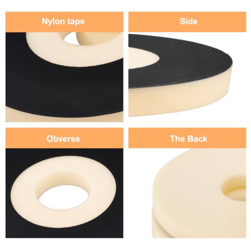 DOODLREAM 8.5-inch drywall sander backing pad with 0.8-inch sponge cushion buffer, 4-piece set