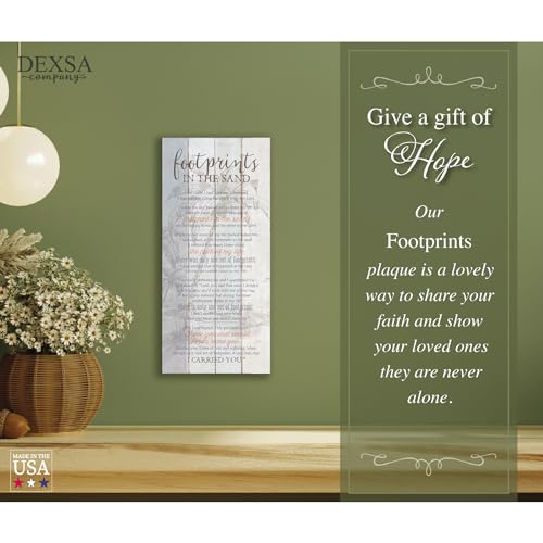 DEXSA Footprints…New Horizons Wood Plaque | Made in the USA