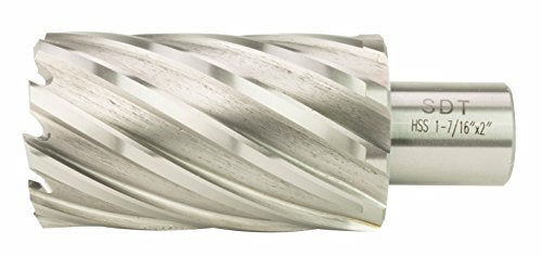 Steel Dragon Tools 1-7/16 x 2 inch high speed steel annular cutter with 3/4 inch Weldon shank