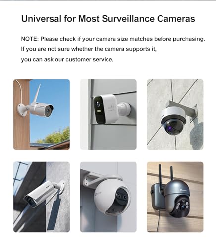 Universal Security Camera Sun Rain Cover Shield - Length 11.4", Width 8.0", Height 6.2" - Weatherproof Protective Roof for Dome/Bullet Outdoor Cameras (Black, 2Pack) Black-2Pcs