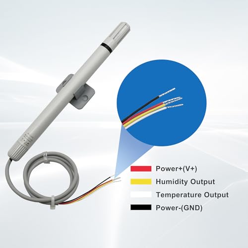 TZONE 4-20ma Temperature Humidity Sensor Temp Transmitter Analog Probe 4-20 ma Output