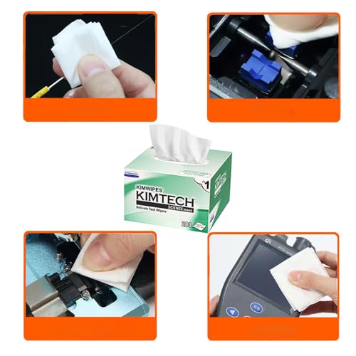 Elfcam - Fibre Cleaning Tool Kit for FTTx Welder, Includes Fibre Optic Pens,Measuring Ruler,Cleaning Wipes for Fibre Connectors FC/SC/ST/LC/E2000/MU,Supplied with Nylon Bags Cleaning kit/11 Pieces