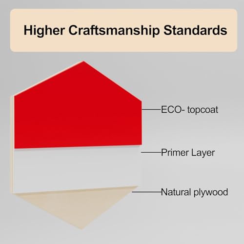 SCULPFUN 4Pcs Coloured Plywood Sheets A4 297x210x3mm, Pre-Painted Basswood Boards (Black/White/Red/Green), Paint-Free Laser Wood Panels for Crafting, Engraving & DIY Wood Burning