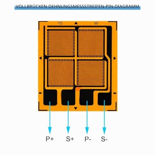 2 Pieces Strain Gauges BF350-3EB BF350 350 Ohm Full Bridge DMS Foil DMS High Precision Pressure Sensor