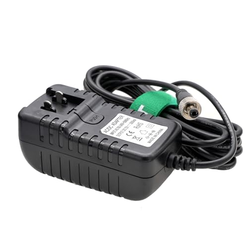 12V Locking DC Power Supply for Blackmagic Studio Camera 4K 6K Pro, Video Assist 5" 7" Monitor, Atomos Ninja V Inferno, Hollyland Mars 400s, SmallHD 702 Video Wireless Transmission Straight DC, 12V 3A