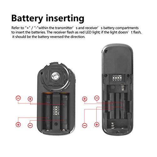 Pixel Oppilas 2.4g Digital Wireless Remote Shutter Switch N3 for Canon EOS 7D,6D, 5D, 1Dseries, D30, D60, 10D, 20D, 30D, 40D, 50D Cameras, Replaces Can RS-80N3