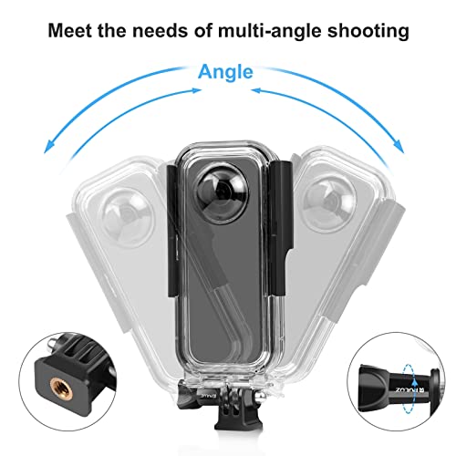 PULUZ 30m/98ft Dive Housing Case for Insta360 x3 Accessories Underwater Housing Cover Protective Case PC Shell, Underwater Photography Cameras for Insta360 x3 Waterproof