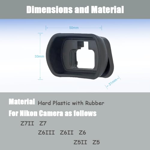 DK29 Eyepiece Cup Viewfinder Eyecup for Nikon Z6III Z7 Z6-2PCs