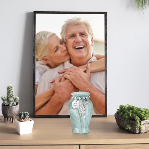 SOITIS Small Urns for Human Ashes Keepsake, 2.83 Inches Sharing Urn for Human Ashes, Aluminum Cremation Urns for Human Ashes, Mini Urns for Human Ashes, Keepsake Urns for Human Ashes Decorative Urns Green a