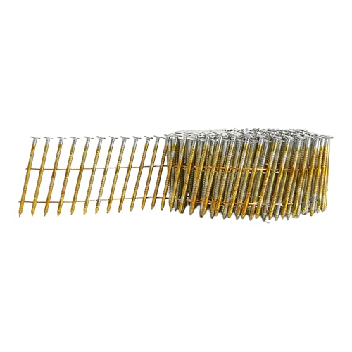 Freeman 15-degree 1-3/4-inch electrogalvanized ring shank coil siding nails in 3,600-count box