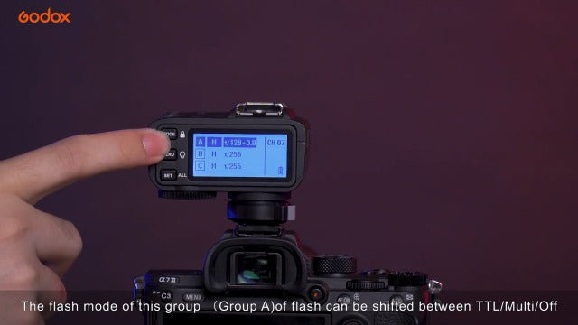 Godox X2T-C TTL Wireless Flash Trigger for Canon, 1/8000s HSS Bluetooth Connection Supports iOS/Android App Controller, TCM Function, 5 Separate Group Buttons, New Hotshoe Locking, New AF Assist Light