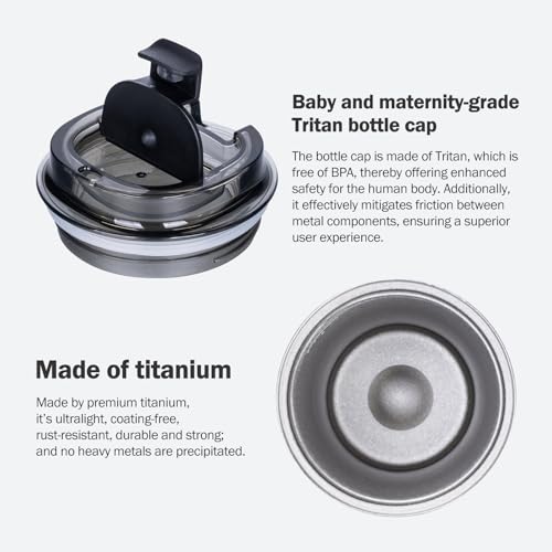 iBasingo 17oz / 500ml Titanium Travel Coffee Tumbler Ti3235A 500ml tumbler Ti3235A