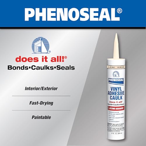DAP Phenoseal 10 oz. almond vinyl adhesive caulk tube