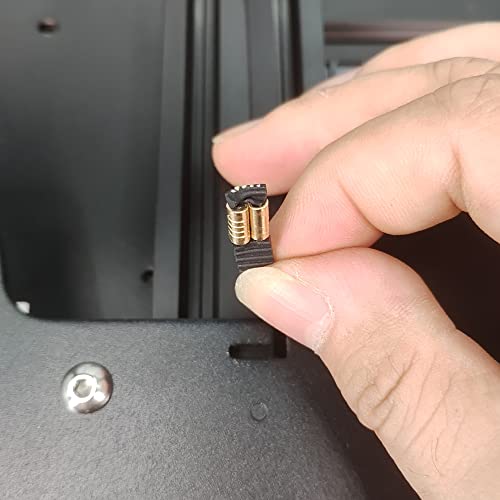 2GT Belt Clamp, Copper Buckle, Durable Wire Cable Connector, 3D Printer Belt Crimps Ends fits for 6mm 3D Printer Belt,20pcs/Pack (Belt Clamp-20pcs) Belt Clamp-20pcs