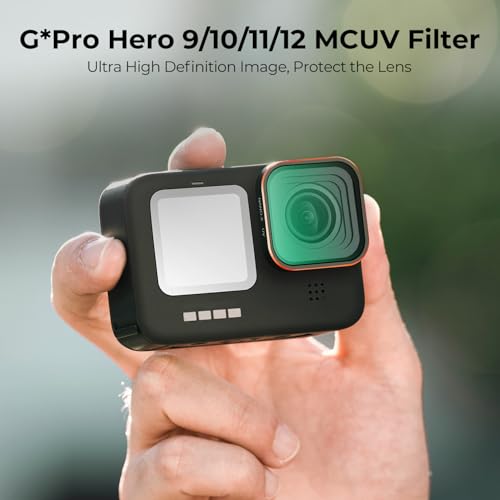 K&F CONCEPT UV Protection Filter for GoPro Hero 13/12/11/10/9 Black Aluminum Alloy Frame