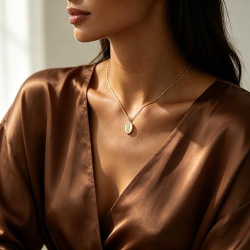 14K Golden Plated Pendant Necklaces for Women Teens Birthday Christmas St. Jude
