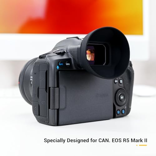 JJC Round Eyecup Eye Cup Eyepiece for Canon EOS R5 Mark II Camera Canon ER-KE Eyecup Replacement - Round