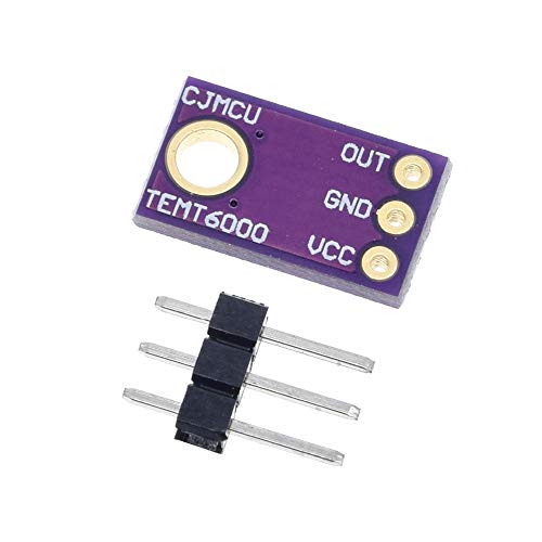 TEMT6000 Light Sensor Module Ambient Light Analogue Light Intensity Detection Module Visible Light Sensor for Arduino with Dupont Cable Pack of 5