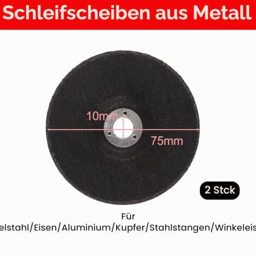 15 Pieces Cutting Disc 76 mm, 3 Pieces Serrated Disc 76 mm, Cutting Discs 76 x 10 mm, 2 Pieces 75 x 10 mm Felt Polishing Discs, Cutting Disc Set for Mini Angle Grinder, Cutting, Polishing, Grinding