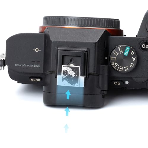 Kanagawa Wave Pattern Camera Hot Shoe Cover Shutter Button for Sony A1 A7C A7CR A7CII A7R A7M2 A7M3 A6700 A6600 A6500 A6400 A6300 (Aluminum Alloy-Set) Aluminum Alloy-Set