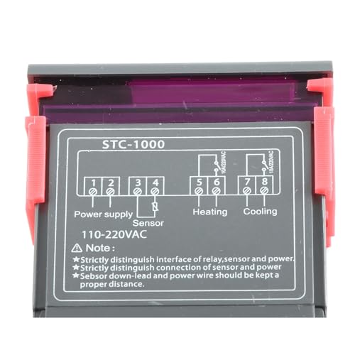 [Australia - AusPower] - Temperature Controller -1000 Cooling and Heating Digital Thermostat with Sensor Refrigerator and Fermenter(AC110~220V) 