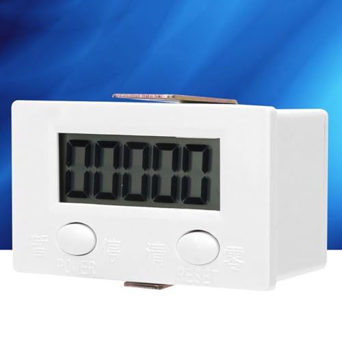 Fafeicy Magnetic Induction Counter, 0-99999 Metal Sensor with LCD Display, Panel Mount/External Mode, 10-15 mm Proximity Distance, 12 mm Opening Diameter
