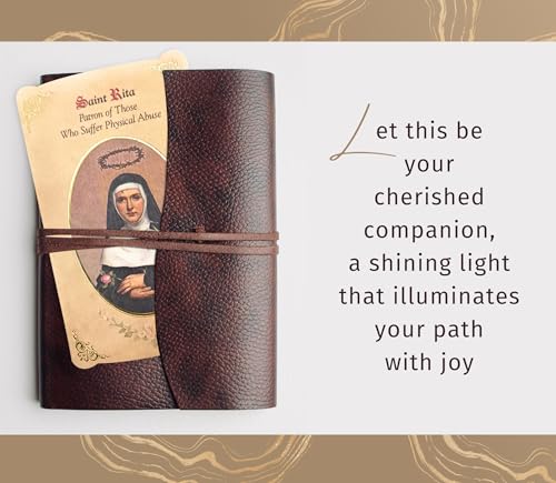 St Rita of Cascia Necklace - Saint Rita of Cascia Medal with 18 Inch Curb Chain, St Rita Medal Silver Pendant with St Rita Prayer Card, The Lord's Prayer Card - Catholic Jewelry Set, 3 Items