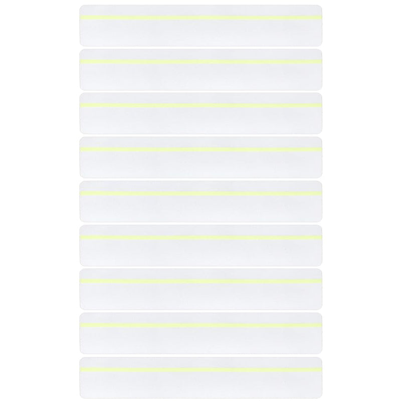 BENECREAT 15 Pack 24x4.1 Inch Glow in Dark Anti-Slip Tape, Luminous Stair Treads, Transparent Safety Tape with Self-Adhesive Feature for Indoor and Outdoor Steps