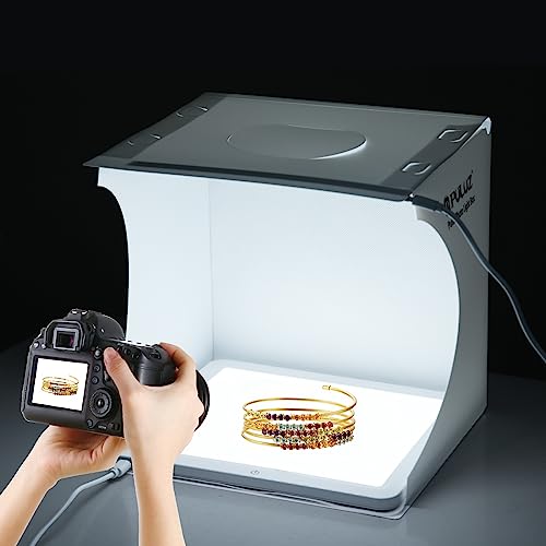 PULUZ Photo Studio LED Shadowless Light Panel 8" X 8" / 20 x 20 cm Photography Softbox Bottom Light with USB Power Cable for Food Jewelry Cosmetic Crafts Shooting 8.5*8.5 Inch