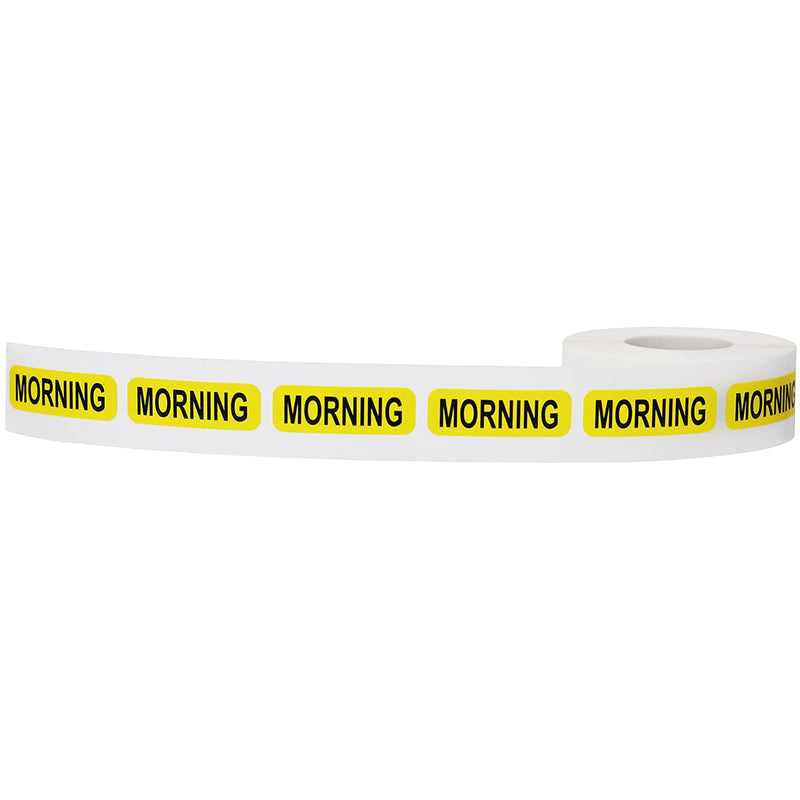Morning Medical Medical Healthcare Labels 0.5 x 1.5 Inches in Size, 500 Labels on a Roll (Pack of 2) 0.5 x 1.5" Rectangle (Pack of 2)