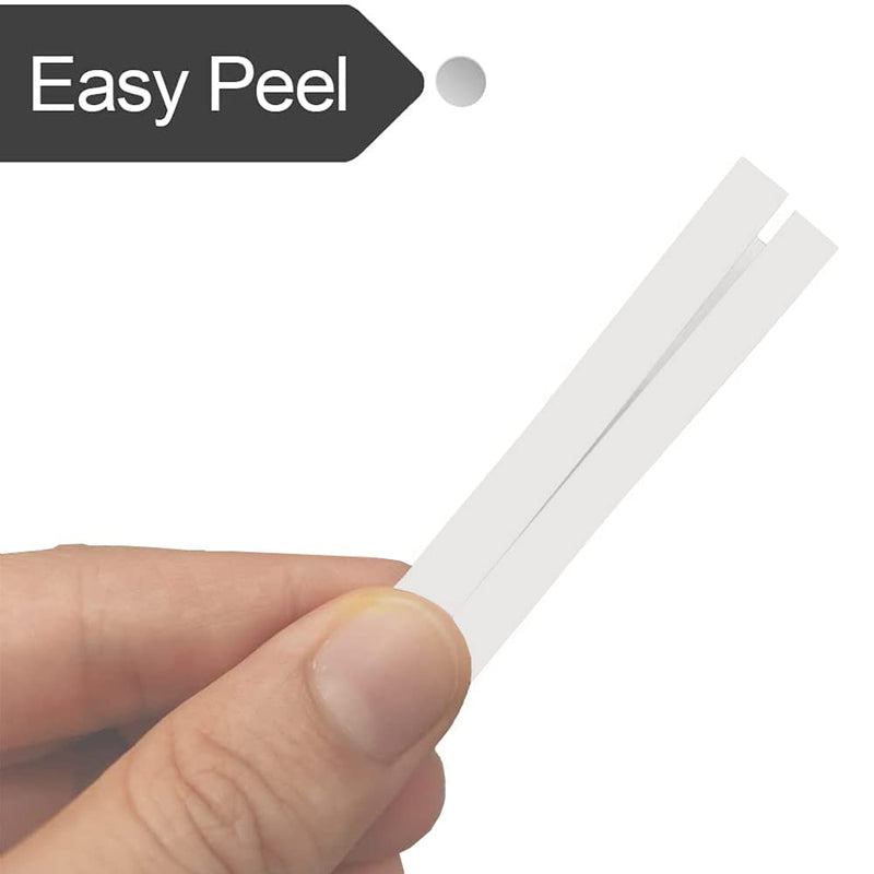 [Australia - AusPower] - 18483 FlyLong Compatible Label Tapes Replacement for DYMO 18483 Permanent Polyester Industrial Label Tapes for DYMO Rhino 4200 5200 5000 6000 LabelWriter Label Maker, 1/2" x 18', Black on White, 5Pack 