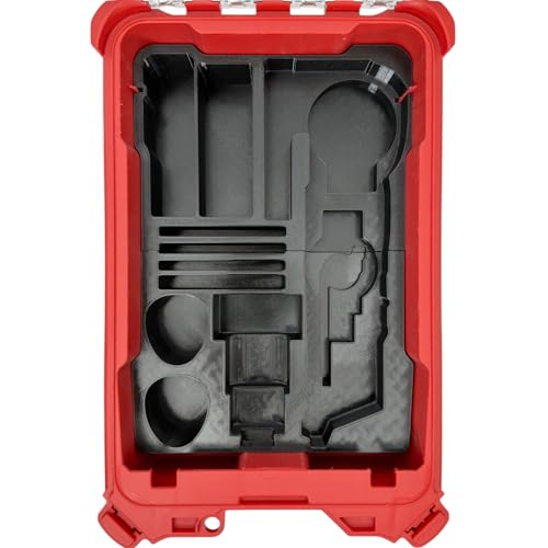 Generic tool tray insert for Milwaukee M12 oscillating multi-tool, battery, saw blade, and accessories in Packout organizer