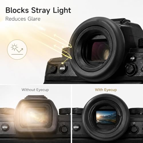 Extended Z8 Z9 Zf DK-33 Eyepiece, Round Soft Silicone Camera Eyecup