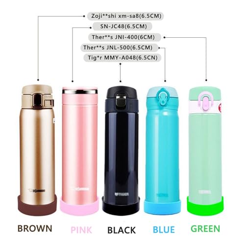 20PCS 65mm Protective Cup Mat Silicone Sleeve Heat-Resistant Water Bottle Holder Insulation Mat Non-Slip Cup Mug Coaster (Pack of 3) 6.5cm (Pack of 3)