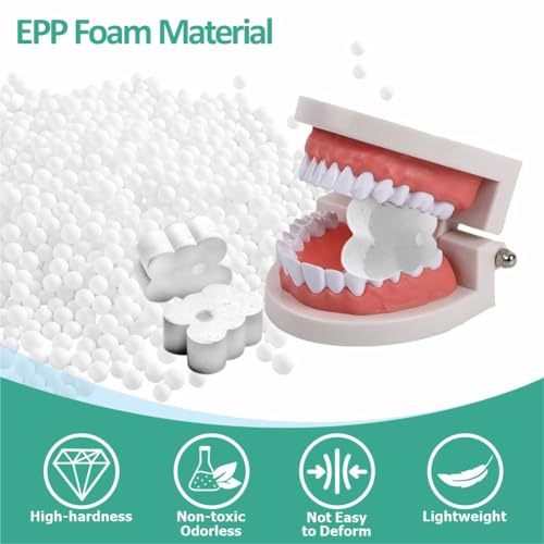 Pack of 100 Disposable Tooth Blocks - Mouth Recvicite Opener, Teeth Clamps Supporters for Children and Adults, EPP Foam Material