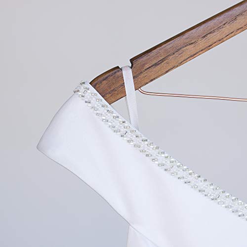 Ella Celebration Bride to Be Wedding Dress Hanger (Antique Brown with Rose Gold Wire) Antique Brown With Rose Gold Wire