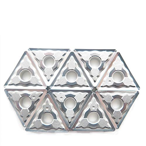 Carbide Inserts for Aluminum TNMG332 / TNMG160408 for Turning Cutting Tools 10 PCS TNMG332-LH