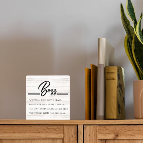 Inspirational Boss Lady Office Decor Christian Religious Gifts for Women Boss 3