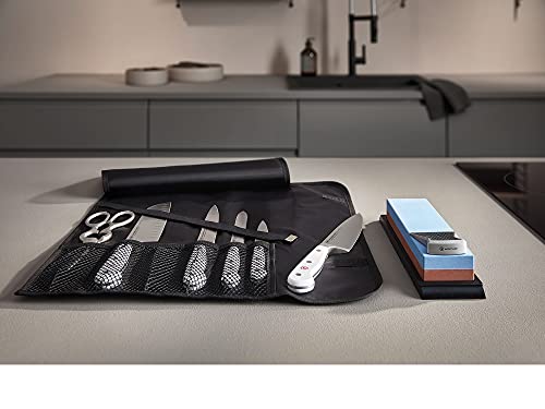 WÜSTHOF 6-Slot Knife Roll Empty Roller Bag With Velcro Closure