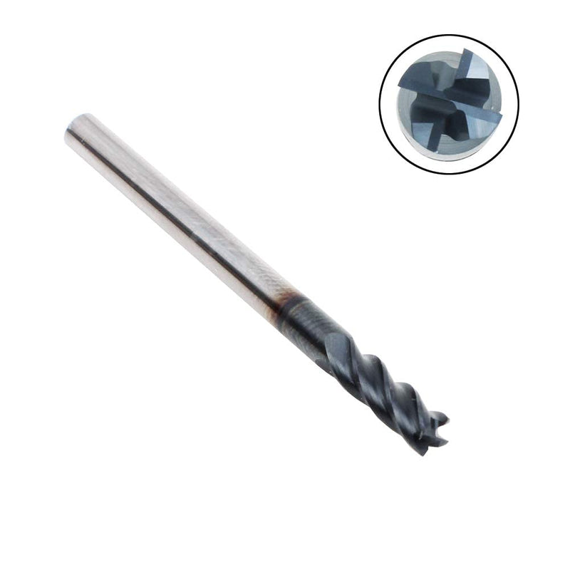 [Australia - AusPower] - AUTOTOOLHOME 1/8" Carbide Square End Mill for Micro Grain Carbide Milling Cutter for Alloy Steel Hardened Steels 4 Flutes HRC50 (1, 1/8 in) 