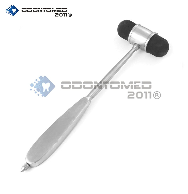 [Australia - AusPower] - OdontoMed2011 Dejerine Percussion Hammer Diagnostic Instruments Stainless Steel Silver 2 Sided Rubber Head 