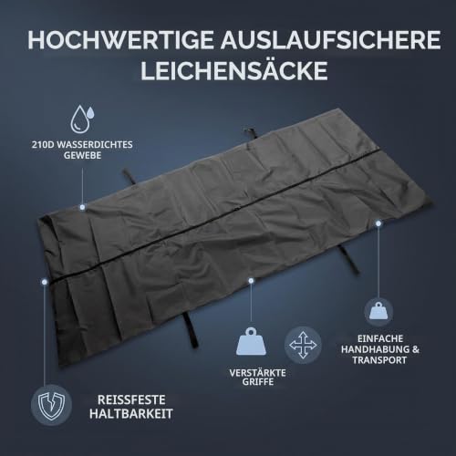 Cocoarm 210D Waterproof Leak Proof Body Bag 200x90cm Black