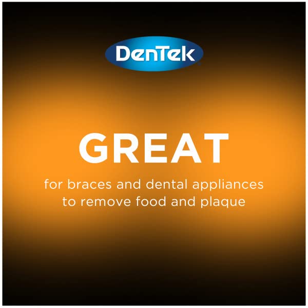 DenTek Advanced Clean Slim Brush Interdental Cleaners, Extra Tight Between Teeth Brushes, Plaque Removal, Dental Picks for Oral Care, Fresh Mint Mouthwash Blast, 32 Count (Pack of 6) 32 Count (Pack of 6)